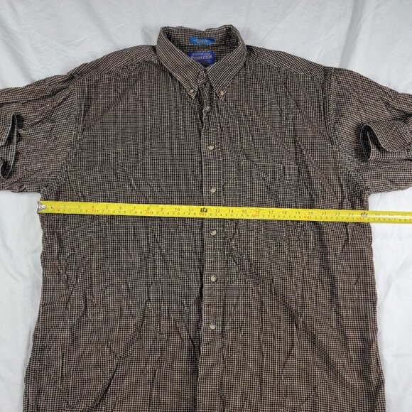 Pendleton Mens XL Brown Long Sleeve Button Down Shirt Casual Outdoor Formal - Picture 5 of 8